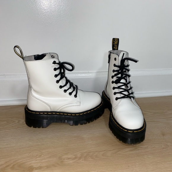 Dr. Martens Jadon Platform Boot - White Size 5 - Picture 2 of 8